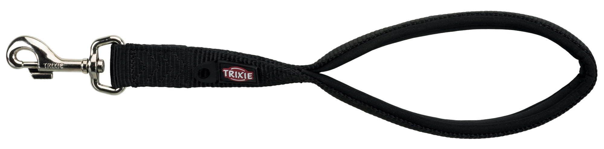 Lesa Trixie Premium Neagră M-XL 37 cm, Nylon cu Buclă Neopren Lesa Trixie Premium Neagră M-XL 37 cm, Nylon cu Buclă Neopren