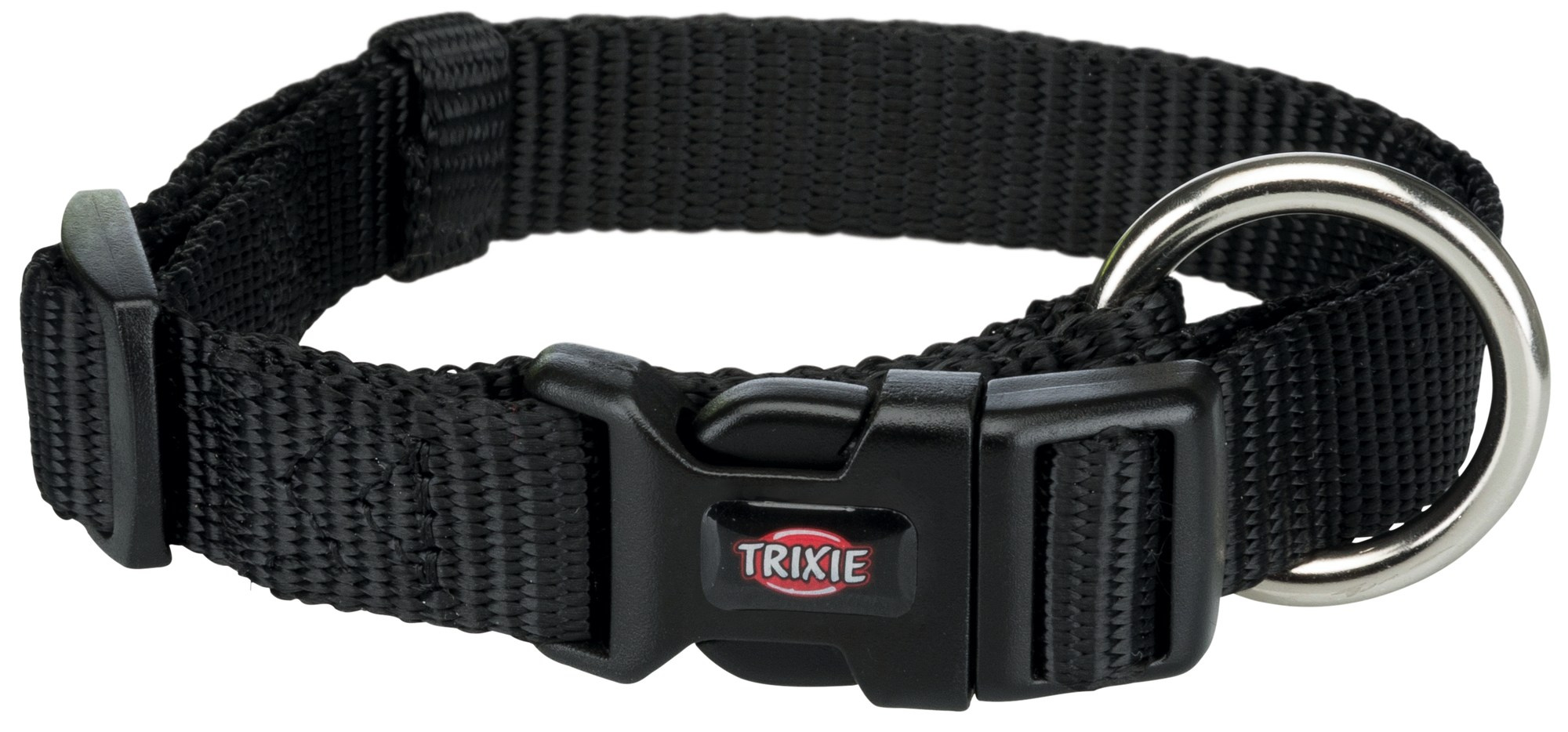 Zgarda ajustabilă Trixie pentru câini, 30-45 cm, neagră, nylon Zgarda ajustabilă Trixie pentru câini, 30-45 cm, neagră, nylon