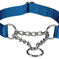 Zgarda Semistrangulanta Trixie Albastră pentru Câini, M-L 35-50 cm