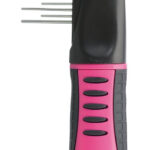 Pieptene Descalcitor Trixie pentru Pisici, 22 cm, Roz/Negru