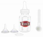 Biberon Trixie pentru Câini și Pisici cu 3 Tetine, 120 ml, Transparent