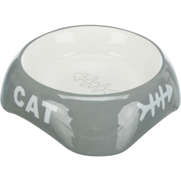 Castron Ceramic Trixie pentru Pisici, 0.2 l, 13 cm, Diverse Culori