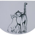 Servet Alb pentru Castron Pisici Trixie, Plastic 40x30 cm