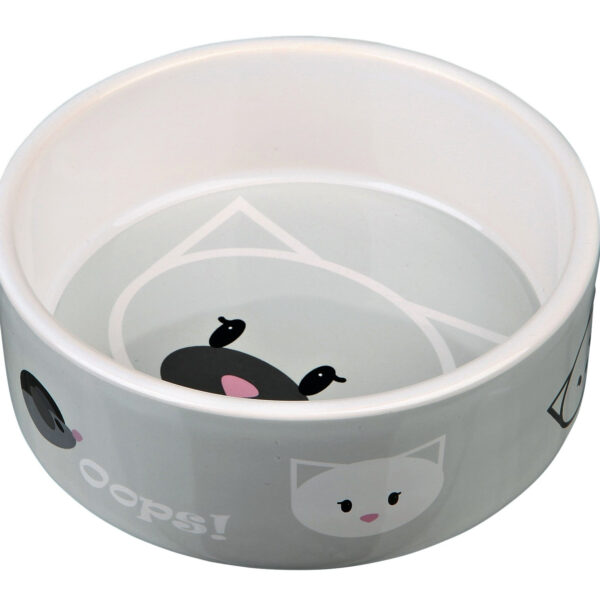 Castron Ceramic Trixie pentru Pisici, 0.3 l, Diverse Culori, 12 cm