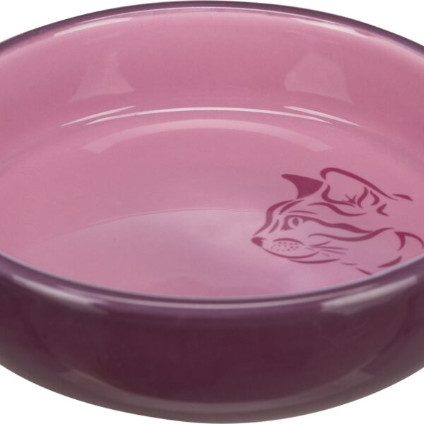 Castron Ceramic Igienic pentru Pisici, 0.3 l, Diverse Culori - Trixie