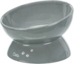 Castron Ceramic Ergonomic pentru Pisici XXL, 0.35 l, Gri, Trixie