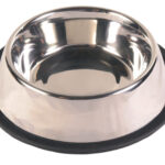 Castron Inox Antiderapant Trixie pentru Câini, 0.45 l / 19 cm