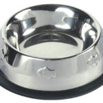Castron Inox Antiderapant pentru Pisici, 0.2 l, Trixie