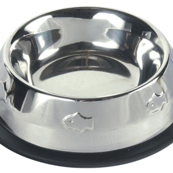 Castron Inox Antiderapant pentru Pisici, 0.2 l, Trixie