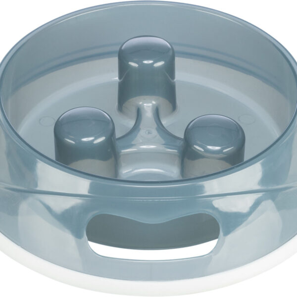 Castron Plastic Hranire Lenta pentru Câini 0.9 l, Diverse Culori