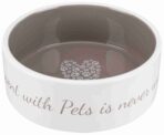 Castron Ceramic Trixie Pet's Home 0.8L 16cm Crem/Taupe pentru Câini