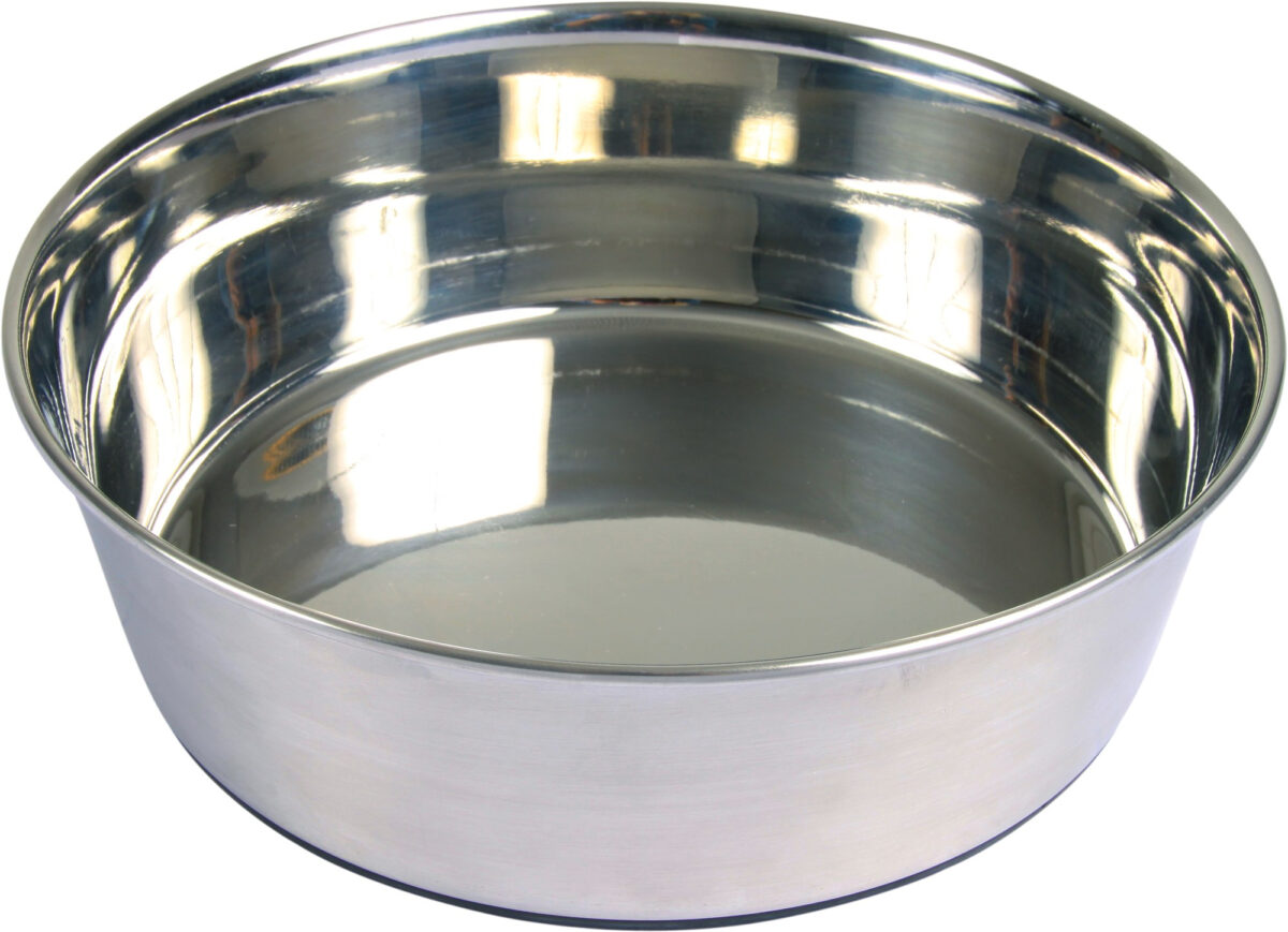 Castron Inox Antiderapant Trixie 0.5 l pentru Câini, Ø 14 cm