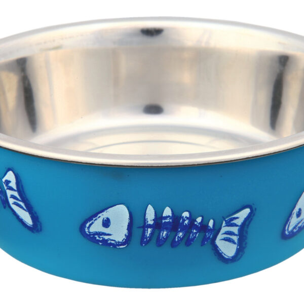 Castron Inox pentru Pisici cu Bază Anti-Alunecare, 0.3L, Trixie