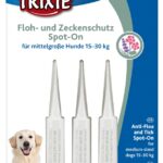 Picături Antiparazitare Naturale Trixie pentru Câini 15-30 kg, 3x5 ml