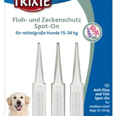Picături Antiparazitare Naturale Trixie pentru Câini 15-30 kg, 3x5 ml