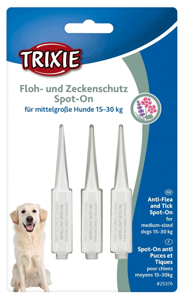 Picături Antiparazitare Naturale Trixie pentru Câini 15-30 kg, 3x5 ml Picături Antiparazitare Naturale Trixie pentru Câini 15-30 kg, 3x5 ml