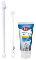Set Igienă Dentară pentru Pisici, Pastă de Dinți 50g și 2 Periuțe