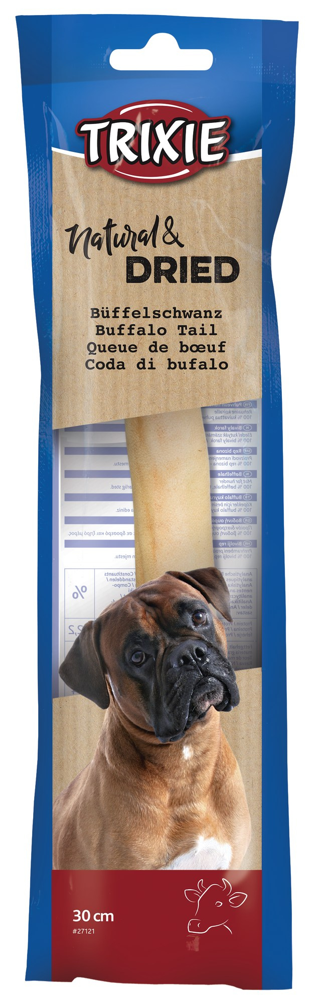 Coada Uscată de Bivol Trixie, 30 cm - Snack Natural pentru Câini Coada Uscată de Bivol Trixie, 30 cm - Snack Natural pentru Câini
