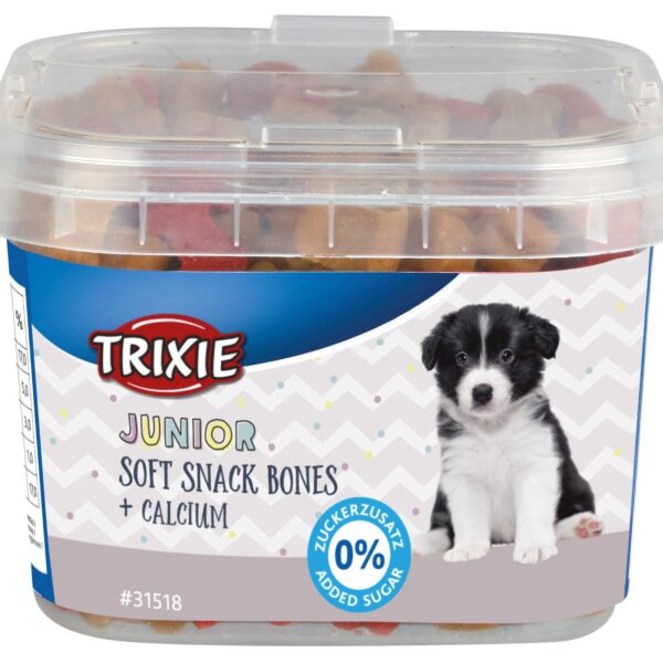 Oase Soft cu Calciu pentru Câini Junior - Gust Pui, Miel & Somon, 140g
