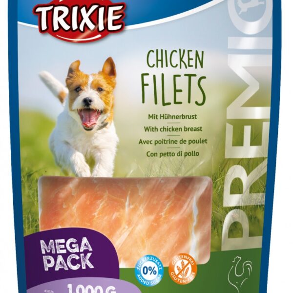 Recompense Trixie pentru câini - Fileuri de pui 1 kg, 85% carne