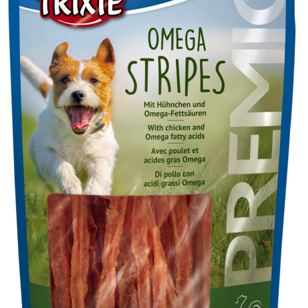Fasii Omega cu Pui pentru Câini - Recompense Trixie, 100g