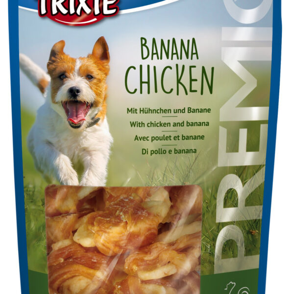 Recompense Câini Trixie cu Pui și Banane, 100g - Fără Gluten și Zahăr
