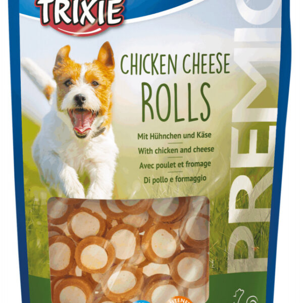 Rulouri pentru câini cu pui și brânză Trixie, 100g - Premio