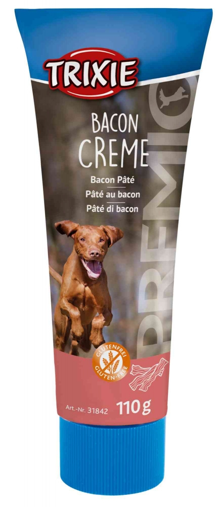 Pate Trixie cu Bacon pentru Câini, 110 g - Fără Gluten Pate Trixie cu Bacon pentru Câini, 110 g - Fără Gluten