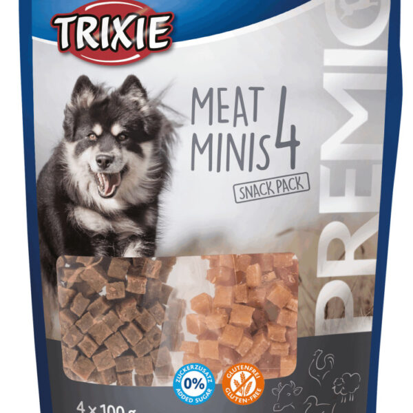Recompense câini Trixie Premio Minis 4 gustări cu pui, miel 4x100g