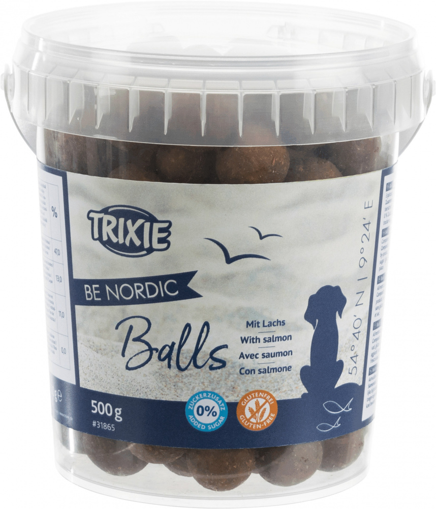 Recompense Trixie pentru câini cu somon, 500 g - fără gluten și zahăr Recompense Trixie pentru câini cu somon, 500 g - fără gluten și zahăr