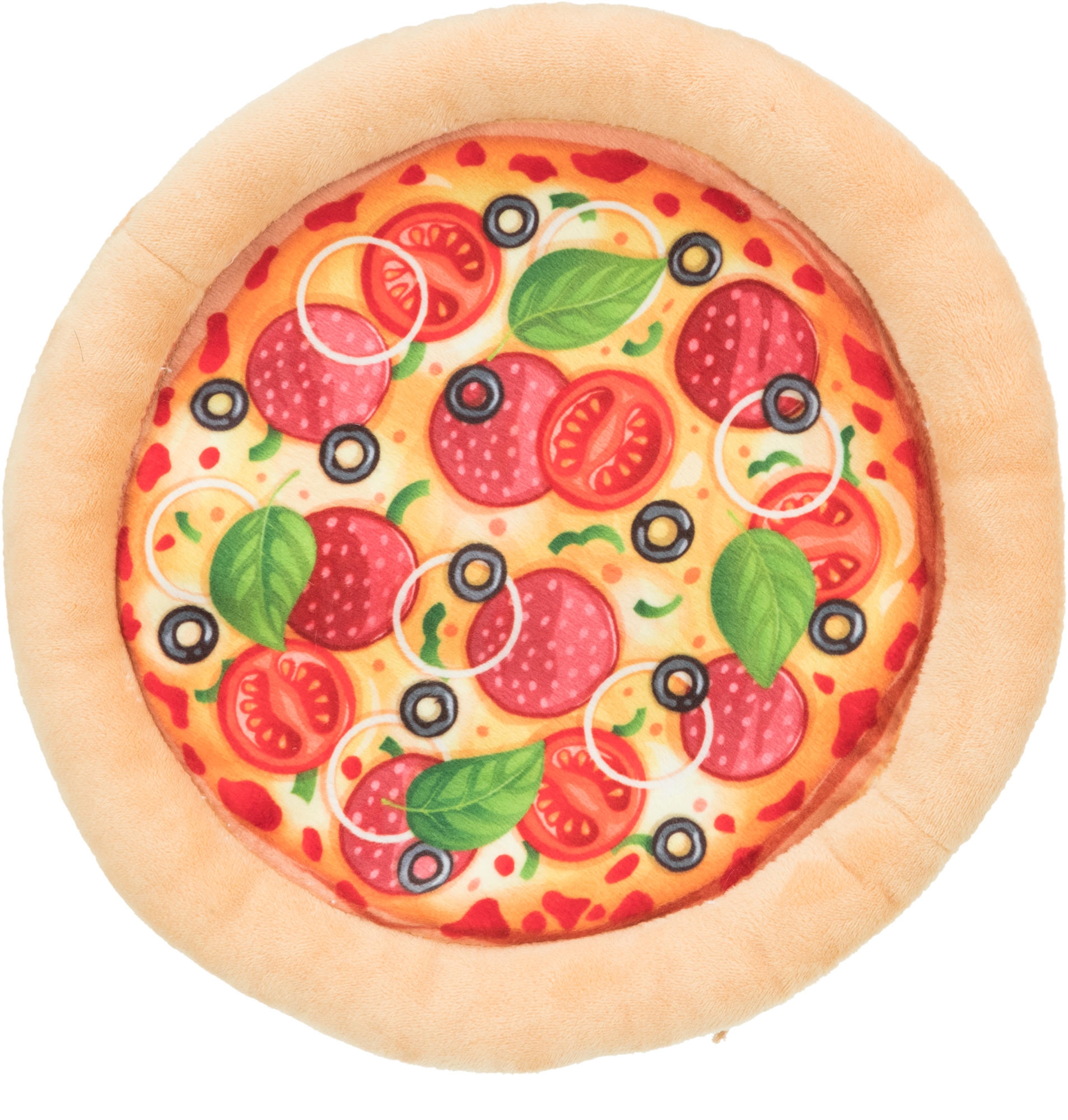 Jucărie pentru câini Trixie Pizza din pluș cu fosnet 26cm Jucărie pentru câini Trixie Pizza din pluș cu fosnet 26cm