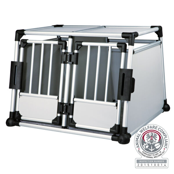 Cusca de Transport Dublă Trixie din Aluminiu pentru Câini, 93x64x88 cm