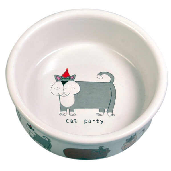 Set 4 Castroane Ceramice Alb pentru Pisici - 0.2L, Trixie