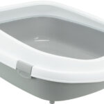 Litiera Primo XXL cu Rama, 56x25x71 cm, Gri/Alb - Trixie