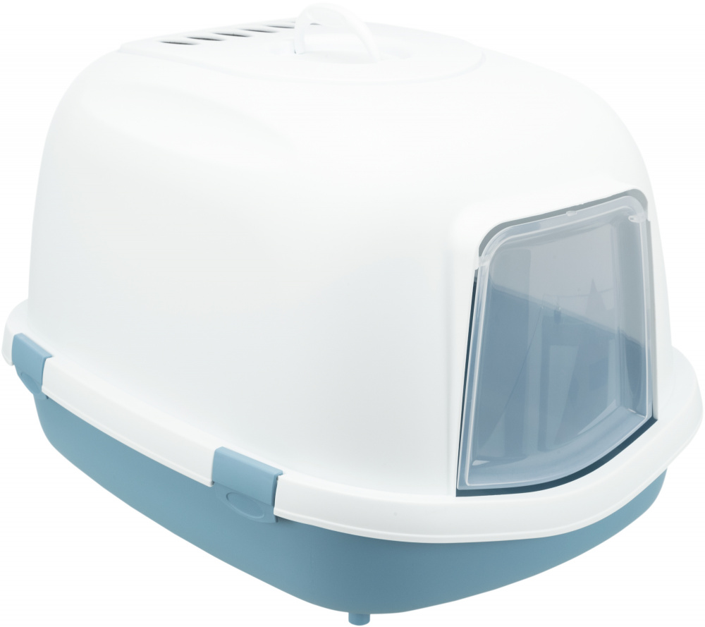 Litiera Trixie Primo XXL cu Capac și Filtru Activ, Albastru/Alb Litiera Trixie Primo XXL cu Capac și Filtru Activ, Albastru/Alb