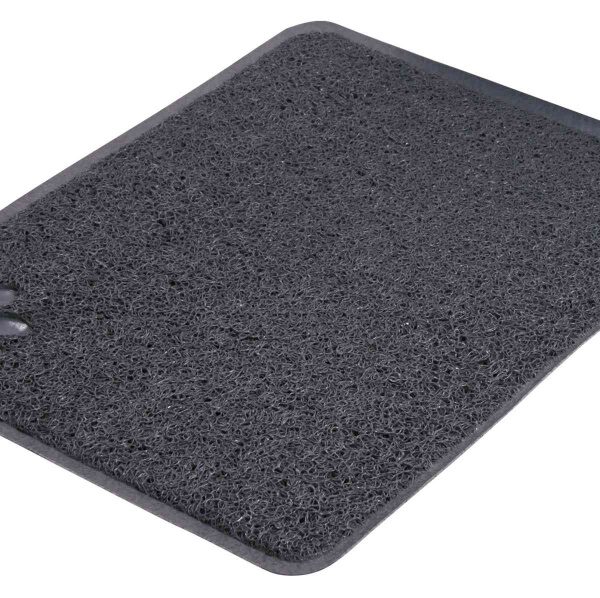 Covoraș Antialunecare pentru Litiere Pisici, PVC Antracit, 37x45 cm