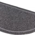 Covor semicircular PVC pentru litiere pisici, antracit Trixie