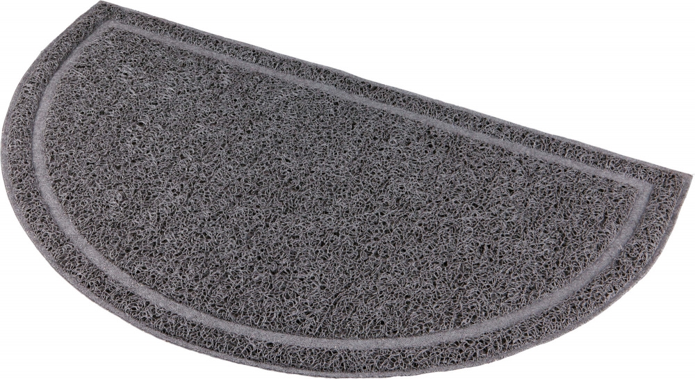 Covor semicircular PVC pentru litiere pisici, antracit Trixie Covor semicircular PVC pentru litiere pisici, antracit Trixie