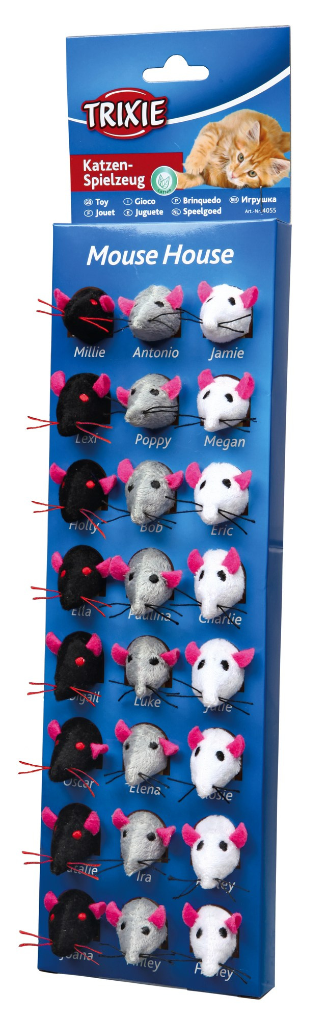 Jucărie Pisici Trixie - Șoarece din Plus cu Catnip, 5 cm Jucărie Pisici Trixie - Șoarece din Plus cu Catnip, 5 cm