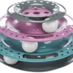 Jucărie pentru pisici Trixie, Circuit turn cu mingi, 25x13 cm