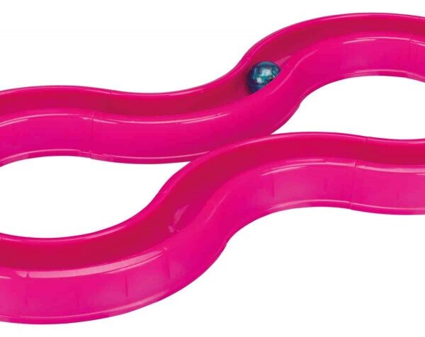 Circuit pentru Pisici Trixie cu Minge Intermitentă, 65x31 cm, Roz