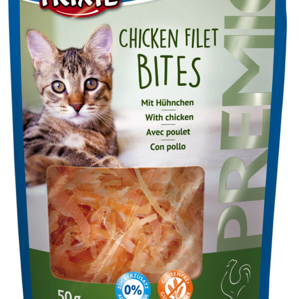 Recompense pentru Pisici Trixie, Bites cu Pui 50g