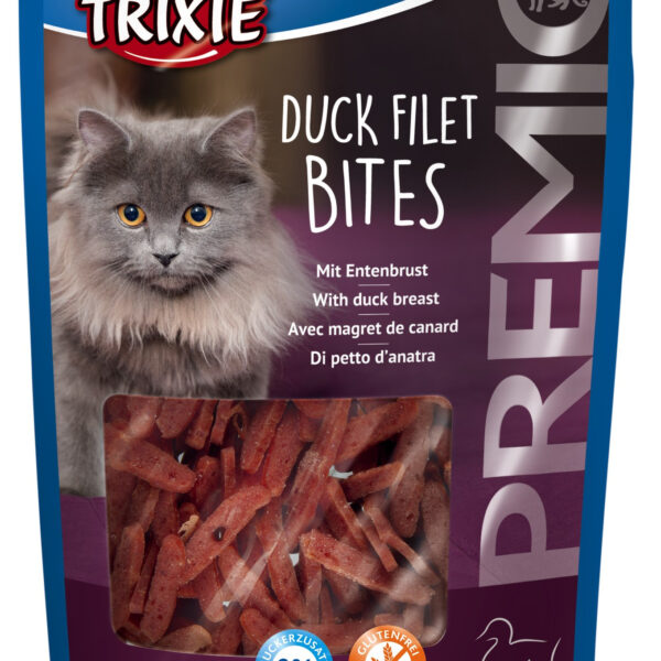Recompense pentru pisici Trixie, Filet Bites cu piept de rață, 50 g