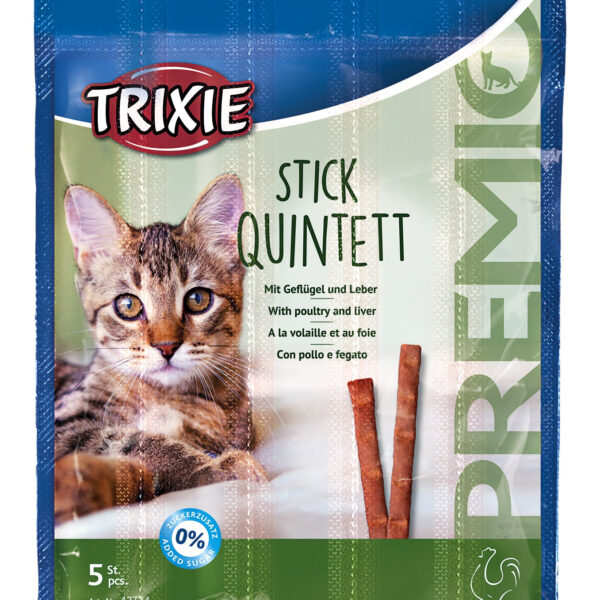 Recompense Trixie pentru Pisici, Premio Stick Pasăre și Ficat, 25 g