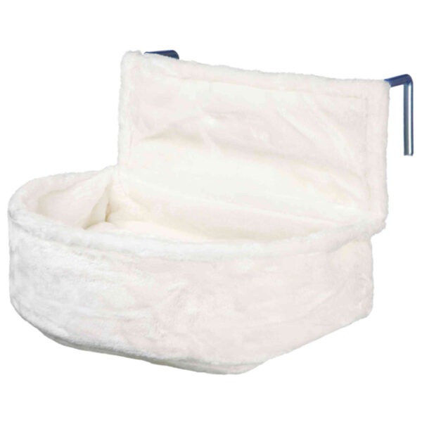 Pat pentru pisici Trixie - Sezlong Calorifer Alb, 45x13x33 cm