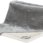 Sezlong Calorifer Plush Trixie, 45x24x31 cm, Gri/Gri Deschis