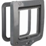 Ușă Batantă pentru Pisici Trixie, 2-Way, Gri, 20x22 cm, Silentioasă