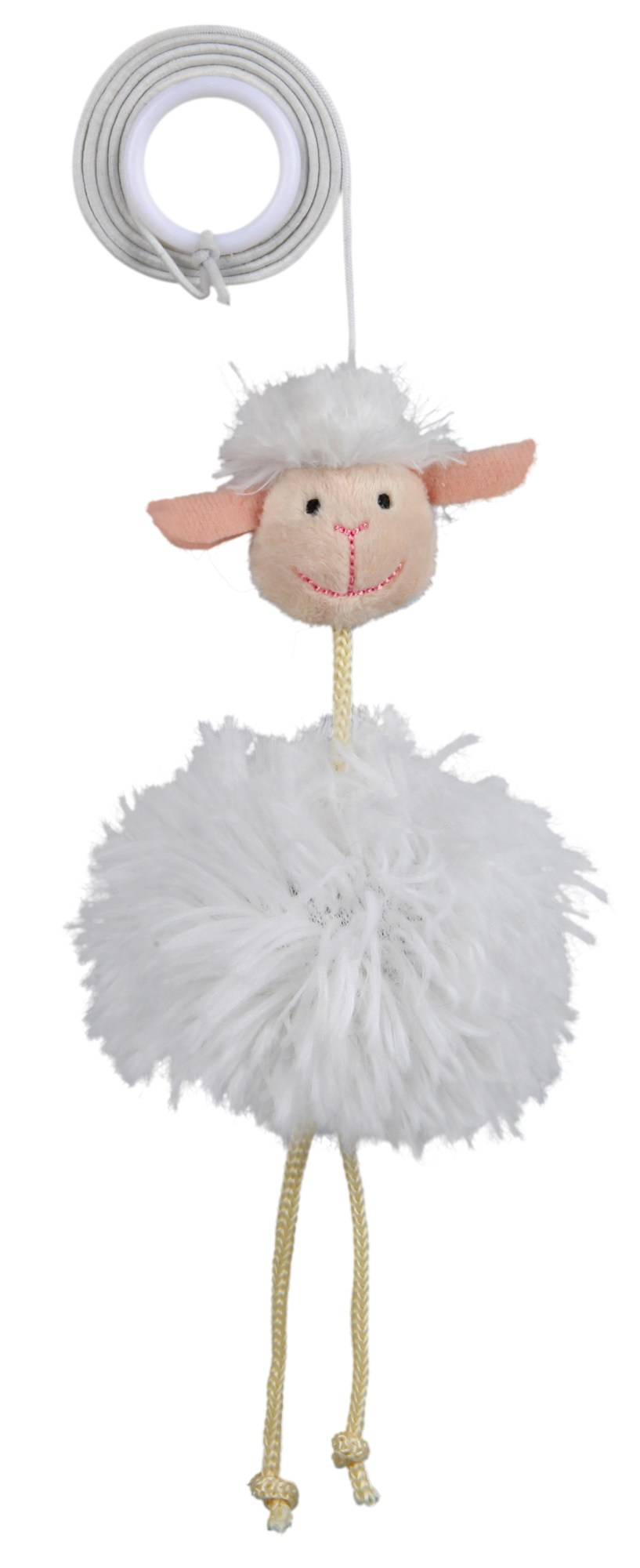 Jucărie pisici Trixie - Oaie elastică cu sunet, 20 cm Jucărie pisici Trixie - Oaie elastică cu sunet, 20 cm
