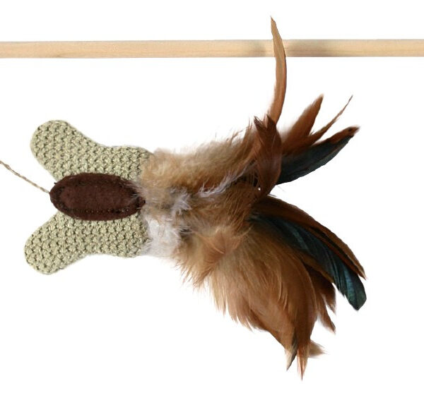 Undiță cu Fluture și Pene pentru Pisici - Trixie, 45 cm