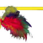 Undiță Jucărie pentru Pisici Trixie cu Pene, 50 cm